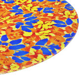 Chic Color Burst Foliage Muster Schneidebrett (Ecke)