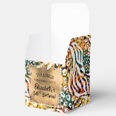 Chic Colorful Animal Print Geschenkschachtel (Geöffnet)