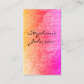 Chic Colorful Grunge Cursive Text Visitenkarte (Vorderseite)