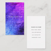 Chic Colorful Grunge Visitenkarte (Vorne/Hinten)