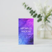 Chic Colorful Grunge Visitenkarte (Stehend Vorderseite)