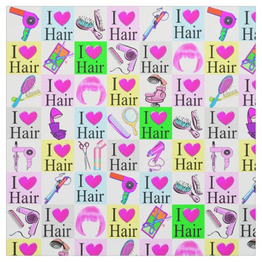 CHIC & COLORFUL HAARESYL I LIEBE HAAR STOFF (Muster)