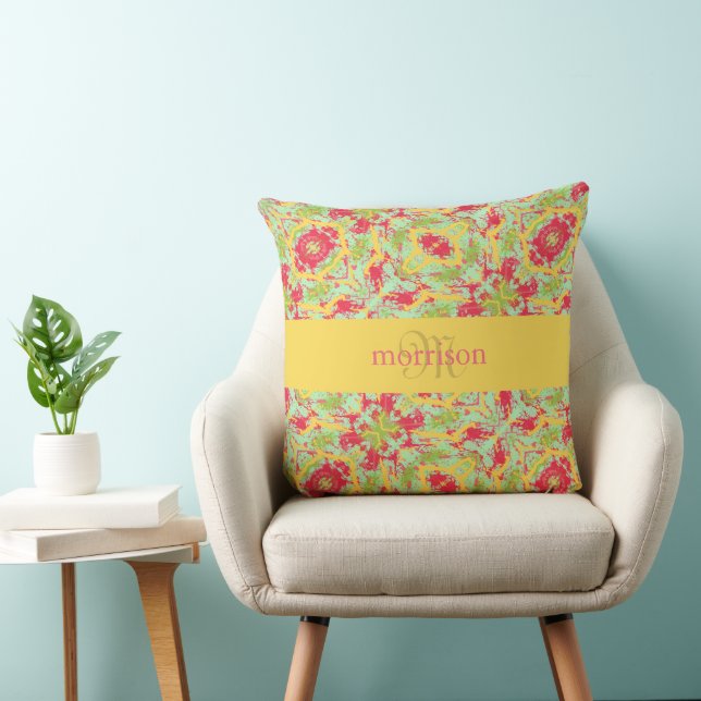 Chic Colorful Kontrast Throw Kissen (Stuhl )