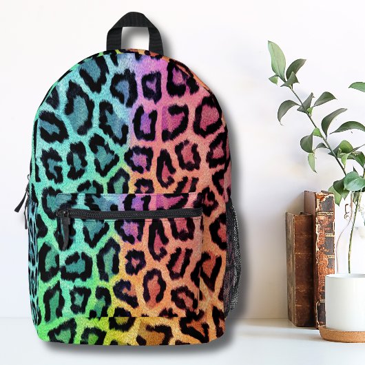 Chic Colorful Leopard Muster Bedruckter Rucksack
