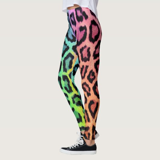 Chic Colorful Leopard Muster Leggings (Links)