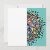 Chic Colorful Mandala Wedding Einladung (Rückseite)