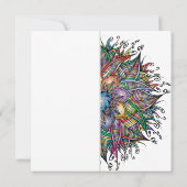 Chic Colorful Mandala Wedding Einladung (Rückseite)