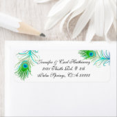 Chic Colorful Peacock Feathers Custom (Insitu)
