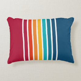Chic Colorful Stripes Muster Dekokissen