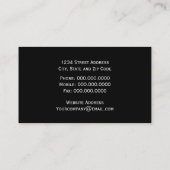 Chic Colorful Zebra Stripes Business Cards Visitenkarte (Rückseite)