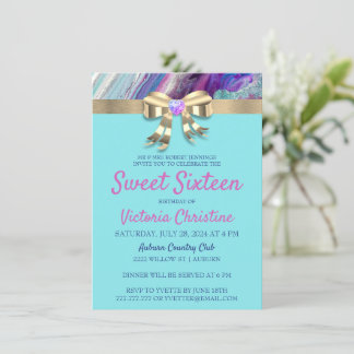 Chic Colors - Einladung zum Geburtstag