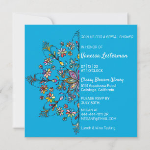 Chic Colors Mandala-Brautjungfern-Einladung Einladung