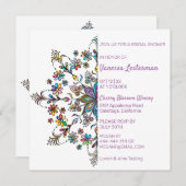 Chic Colors Mandala Bridal Dusche Einladung (Vorne/Hinten)