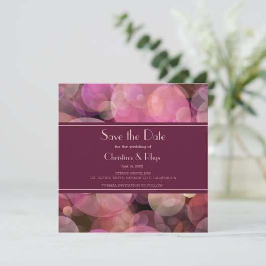 Chic Colors Save the Date (Stehend Vorderseite)