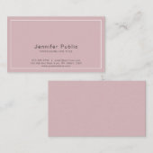 Chic Colors Schlicht Beruflich Elegante Moderne Visitenkarte (Vorne/Hinten)