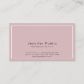 Chic Colors Schlicht Beruflich Elegante Moderne Visitenkarte (Vorderseite)