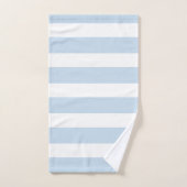 Chic Columbia Blue and White Stripes  Badhandtuch Set (Handtuch)
