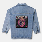 "Chic & Comfortable: Custom Women's Jean Jacket" Jeansjacke (Rückseite)