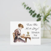 Chic Company Business Postcard Postkarte (Stehend Vorderseite)