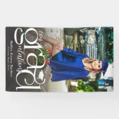 Chic Con-grad-ulations Foto Abschluss Banner (Horizontal)