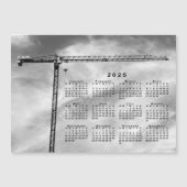 Chic Construction Crane Foto 2025 Calendar Magnet (Vorderseite)
