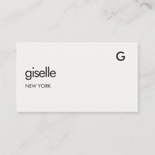 Chic Consultant Luxury QR Code Monogram Visitenkarte (Vorderseite)