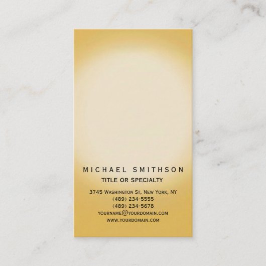 Chic Contemporary Simple Consultant Business Card Visitenkarte (Vorderseite)
