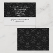 Chic Contemporary Wedding Begleitkarte (Vorne/Hinten)