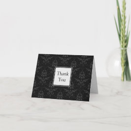 Chic Contemporary Wedding Dankeskarte