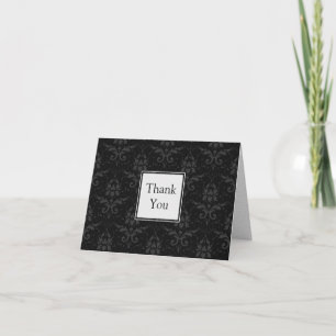 Chic Contemporary Wedding Dankeskarte