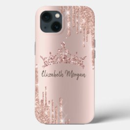 Chic Cool Glitzer Crop Drop Rose Gold Case-Mate iPhone Hülle