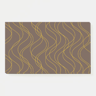 Chic, cool, trendy, dekorative wellige Kurvenlinie Post-it Klebezettel