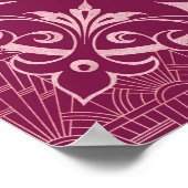 Chic Cooper Rose Great Gatsby Wedding Willkommensz Poster (Ecke)