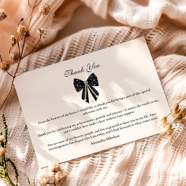 Chic Coquette Graduation Celebration Dankeskarte