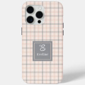Chic Coral Grey iPhone Case Trendy Custom Design (Rückseite)