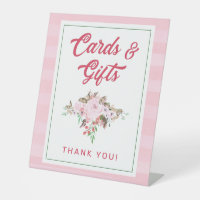 Chic Coral Mint & Blush Pink Blumenkarten & Gesche