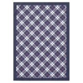 Chic Coral Navy Kariert Tablecloth für stilvolle T Tischdecke (Vorderseite)