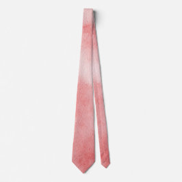 Chic Coral Red Watercolor Splash Neck Tie for Men Krawatte