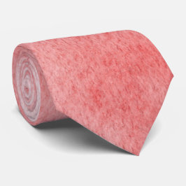 Chic Coral Red Watercolor Splash Neck Tie for Men Krawatte