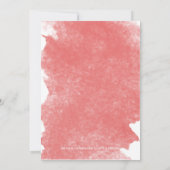 CHIC CORAL WATERCOLOR TISCHNUMMER CARDS (Rückseite)