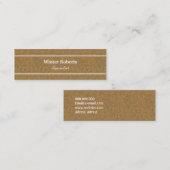 Chic Cork Holz Mini Visitenkarte (Vorne/Hinten)