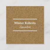 Chic Cork Holz Terminkarte (Vorderseite)