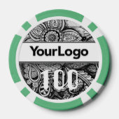 Chic Corporate Event Company Holiday Office Party Pokerchips (Rückseite)