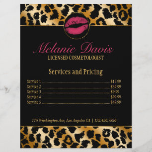 Chic Cosmetology Makeup Artist Flyer