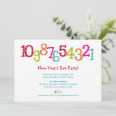 Chic Countdown Silvester Party Einladung (Stehend Vorderseite)