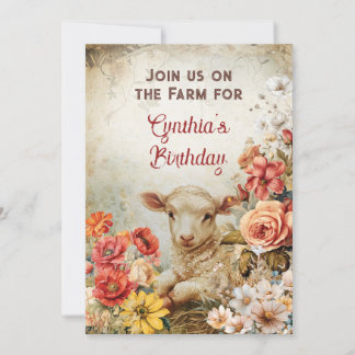 Chic Country Farm Party Thema Einladung