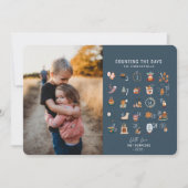 Chic Countys bis Weihnachten Dunkles Navy Foto (Vorderseite)