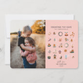 Chic Countys bis Weihnachten Lachs Pink Foto (Vorderseite)