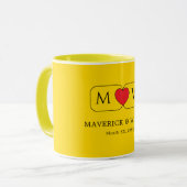 Chic Couple Coffee Mugs Wedding Geschenk Tasse (Vorderseite Links)