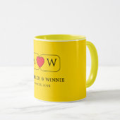 Chic Couple Coffee Mugs Wedding Geschenk Tasse (VorderseiteRechts)